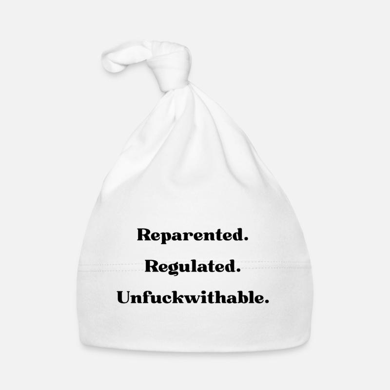 Reparentalité. Régulé. Inimaginable - Bonnet bio Bébé - blanc