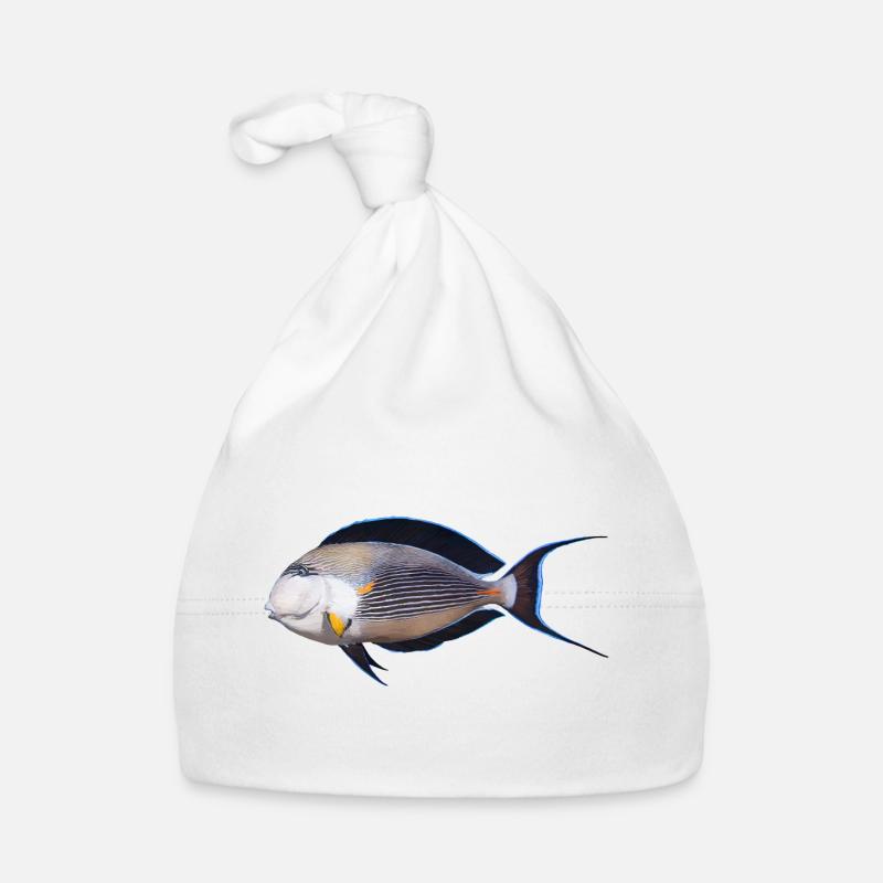 Poisson - Bonnet bio Bébé - blanc