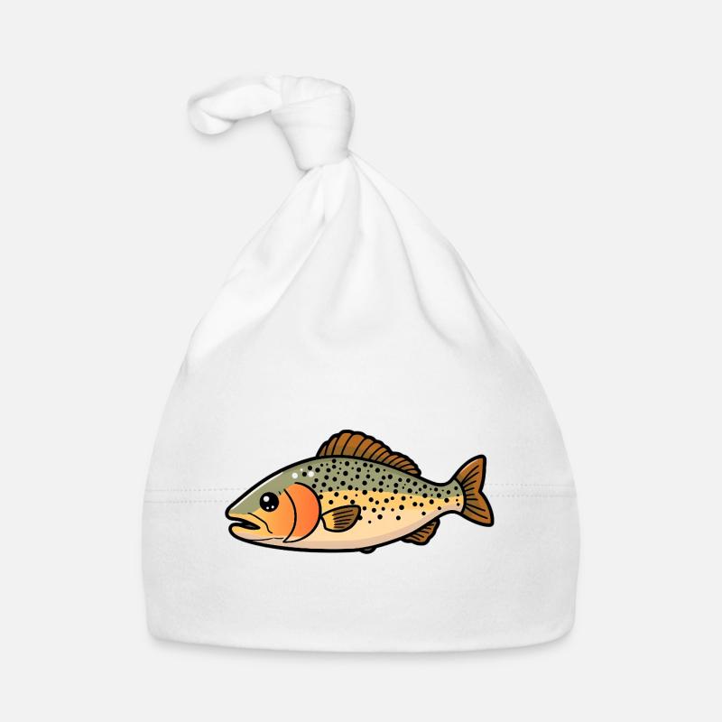 Trout fish Organic Baby Cap