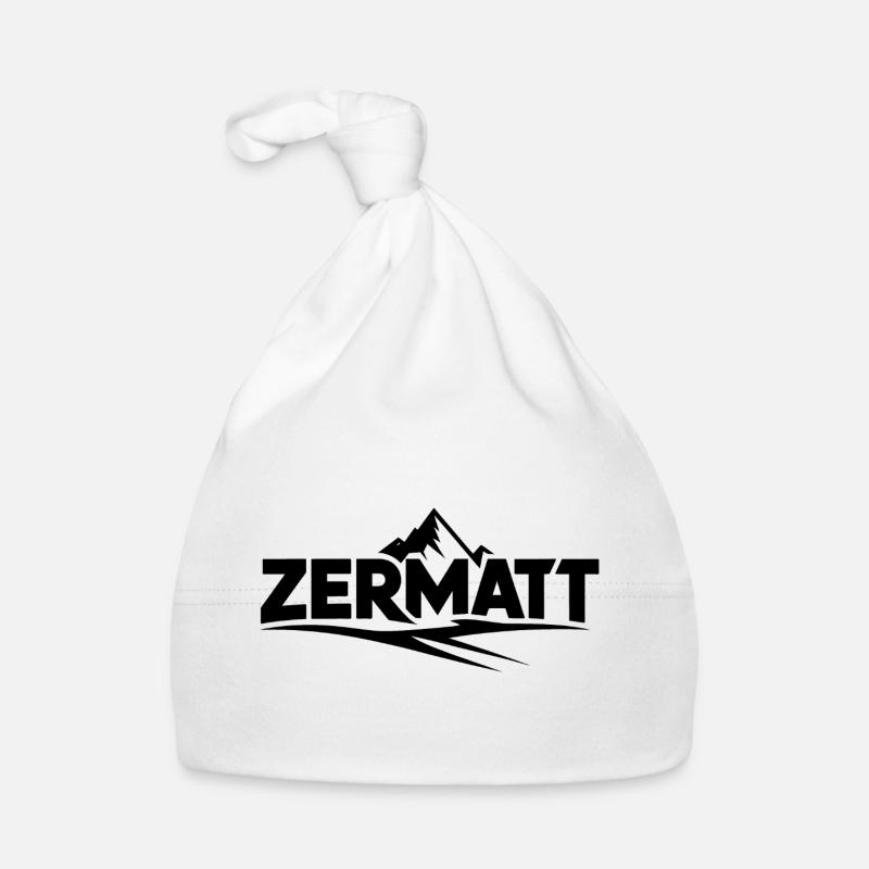 Zermatt - Conception de souvenirs Bonnet bio Bébé