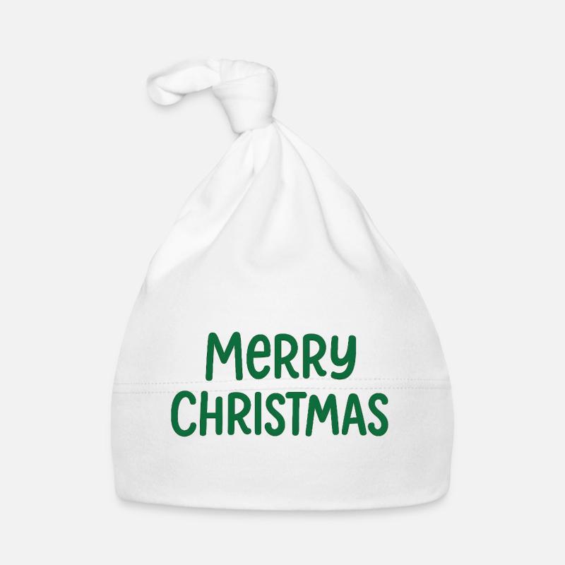 Merry Christmas Weihnachten Baby Bio-Mütze