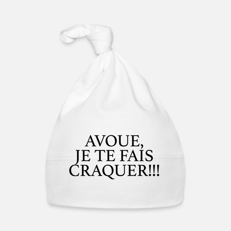 JE TE FAIS CRAQUER Bonnet bio Bébé