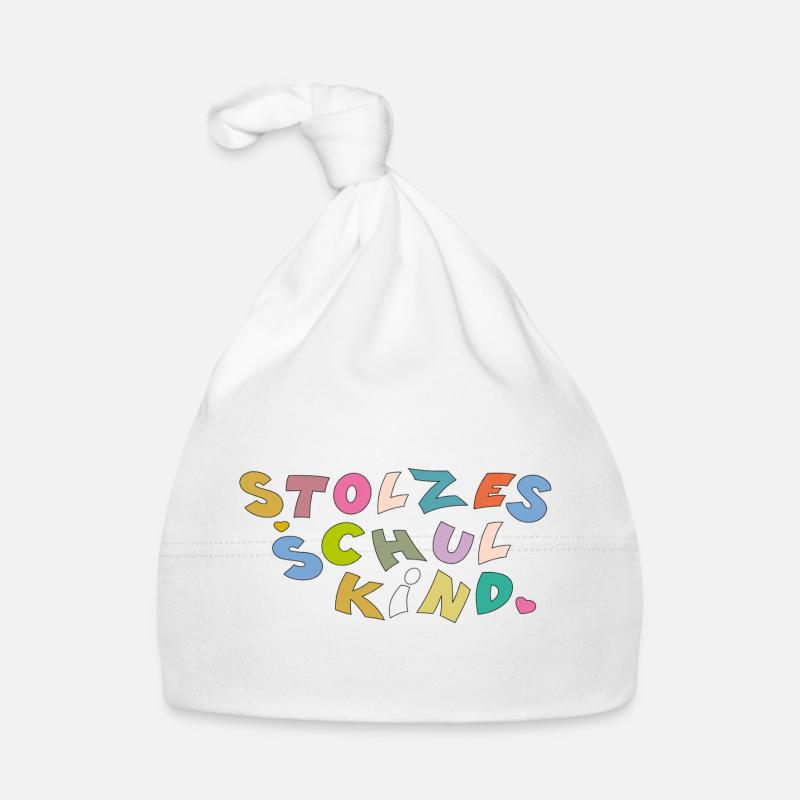 Stolzes Schulkind  Baby Bio-Mütze