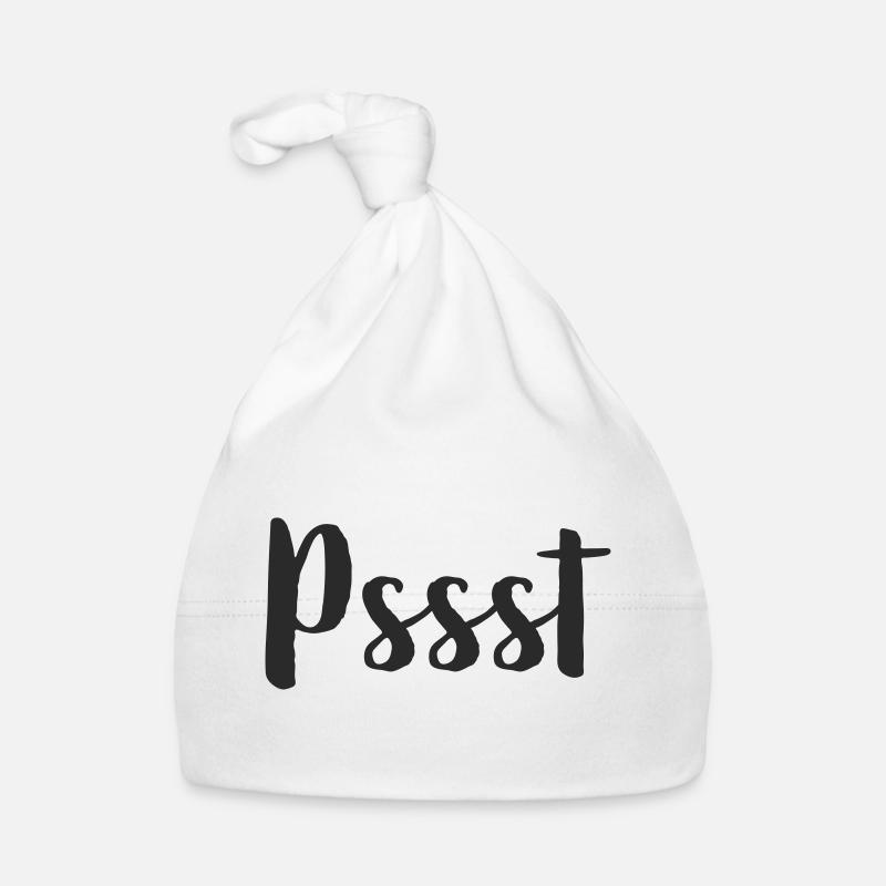 Pssst - silence please Organic Baby Cap