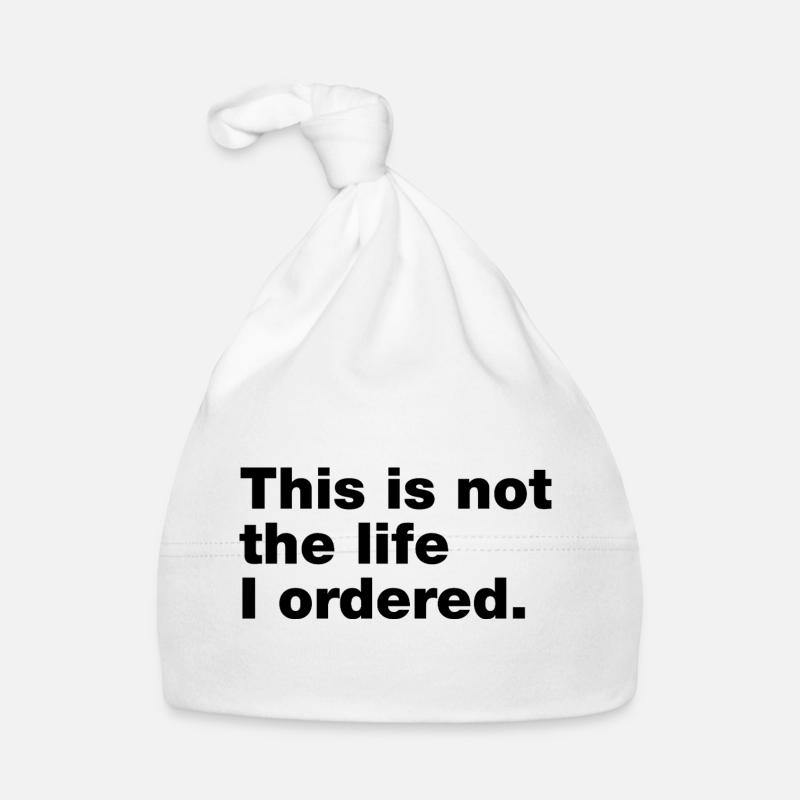 Ce n’est pas la vie que j’ai commandée Bonnet bio Bébé