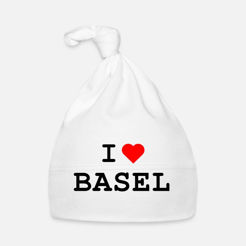 I love Basel - Ich liebe Basel Baby Bio-Mütze