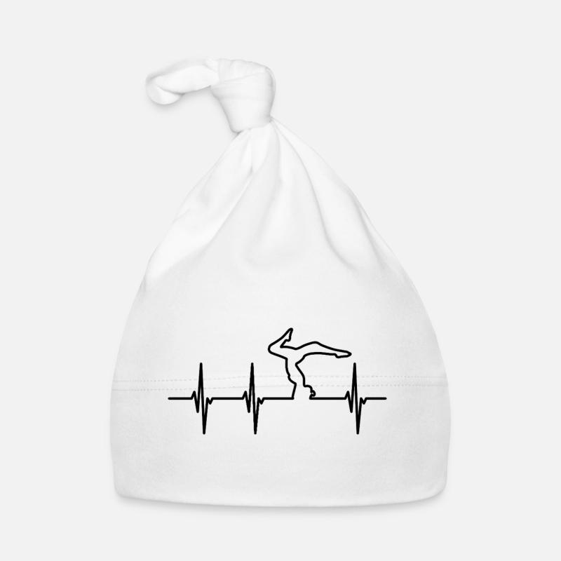 Yoga Pose Pulse Line Organic Baby Cap