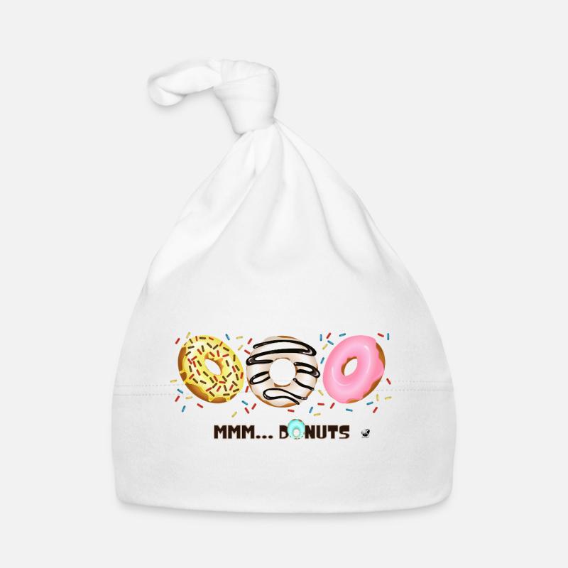 Illustration de Donuts glacés avec des vermicelles Bonnet bio Bébé