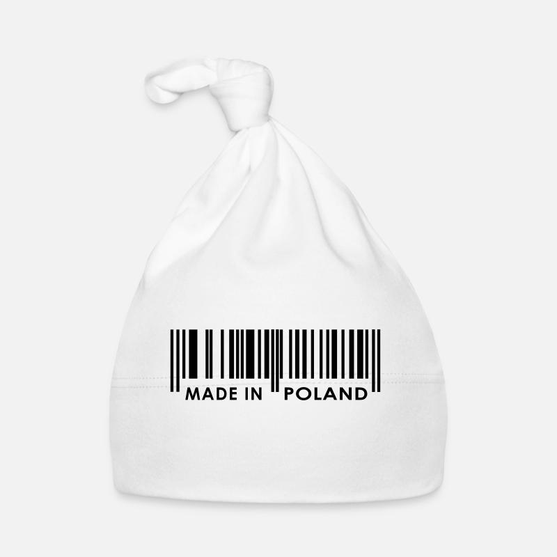 Made in Poland / Pologne - Bonnet bio Bébé - blanc