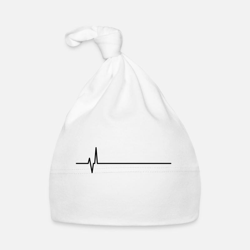 flatline - Baby Bio-Mütze - Weiß