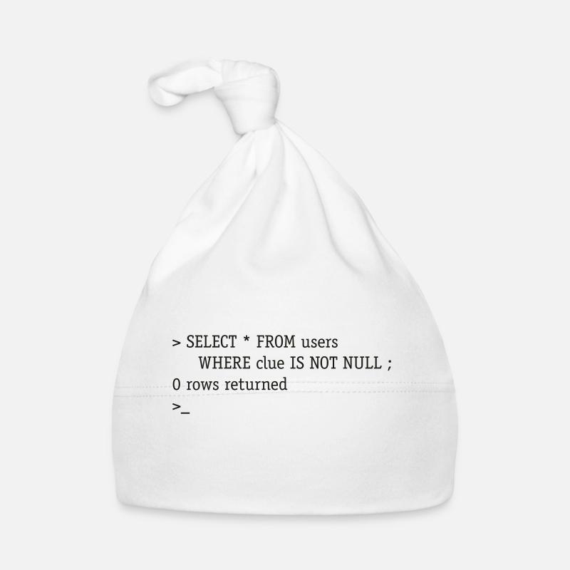 SQL No Clue Organic Baby Cap