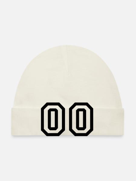 00 - Bonnet bio Bébé - blanc - Devant