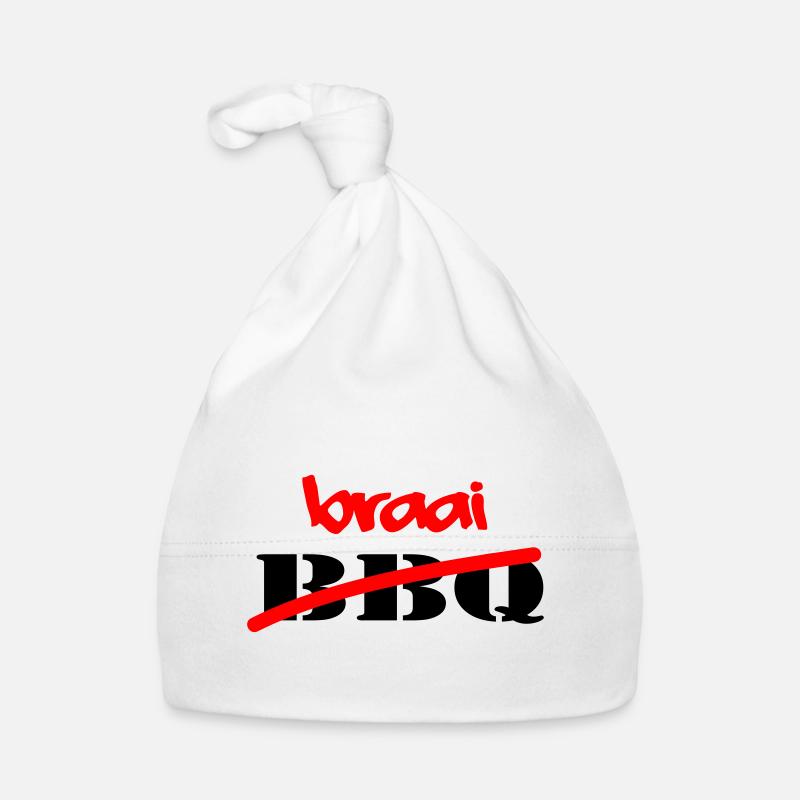 Braai Not BBQ Organic Baby Cap