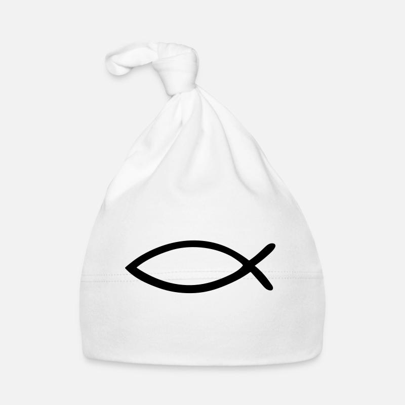 Jesus Fish - Christian Fish Organic Baby Cap