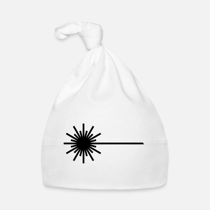 laser_2 - Organic Baby Cap - white