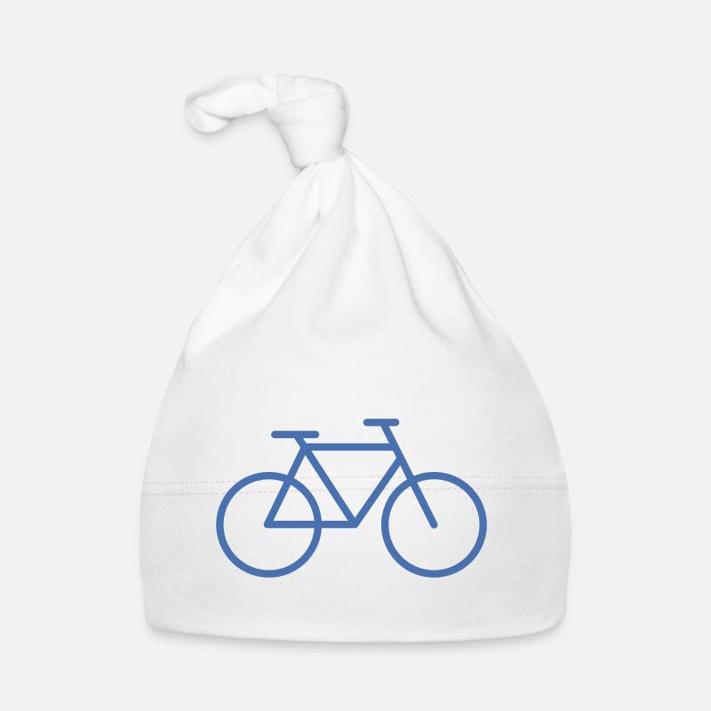 bicyclette - Bonnet bio Bébé - blanc