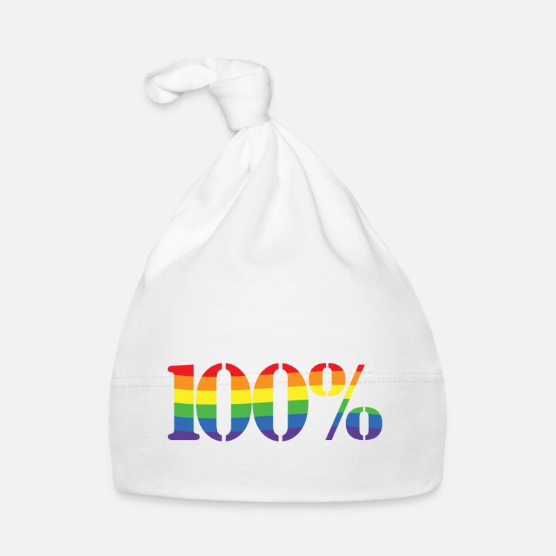 100% arc - Bonnet bio Bébé - blanc