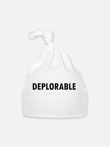 Deplorable - Organic Baby Cap - white - Front