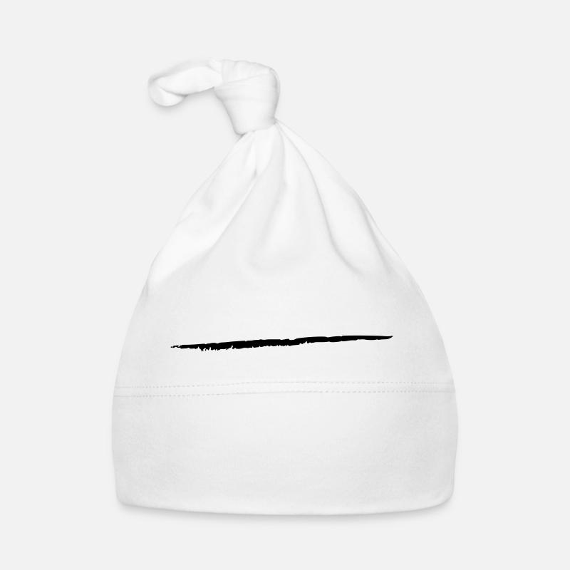 Stroke Art Brush Stroke Underscore Crack Line Organic Baby Cap