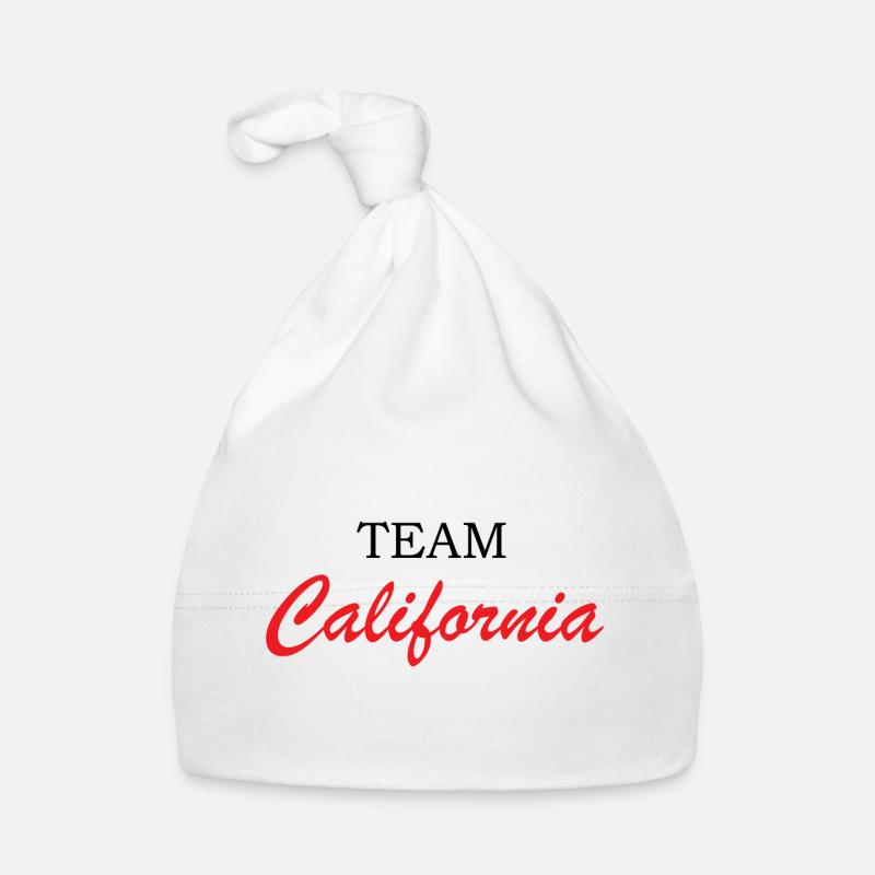 California Script Red Organic Baby Cap