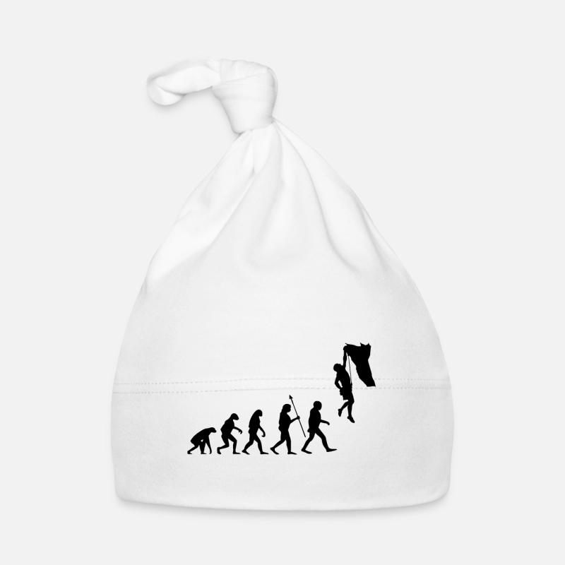 Evolution Klettern Bouldern Climbing Bergsteigen Baby Bio-Mütze