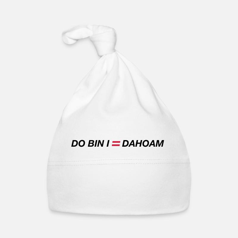 do bin i dahoam 01 - Bonnet bio Bébé - blanc