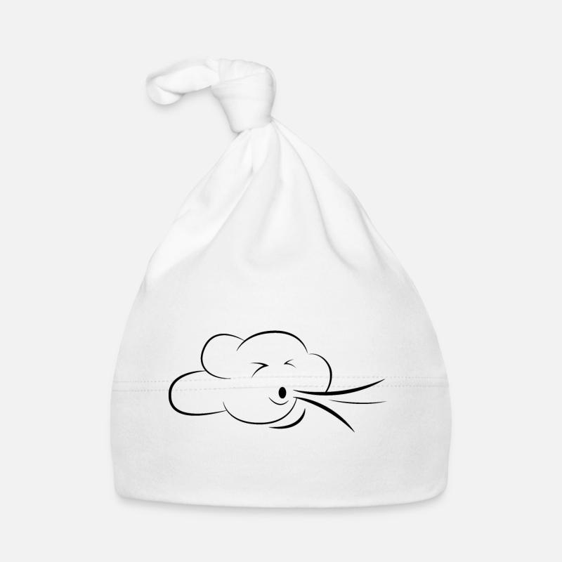 cloud breath breathing relax cloud meditation icon Organic Baby Cap