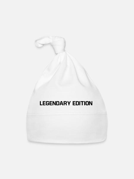 Legendär legenden Ausgabe Held Legende Vektor 04 - Baby Bio-Mütze - Weiß - Vorne