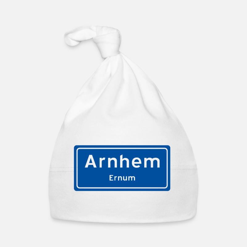 Arnhem place name sign Organic Baby Cap
