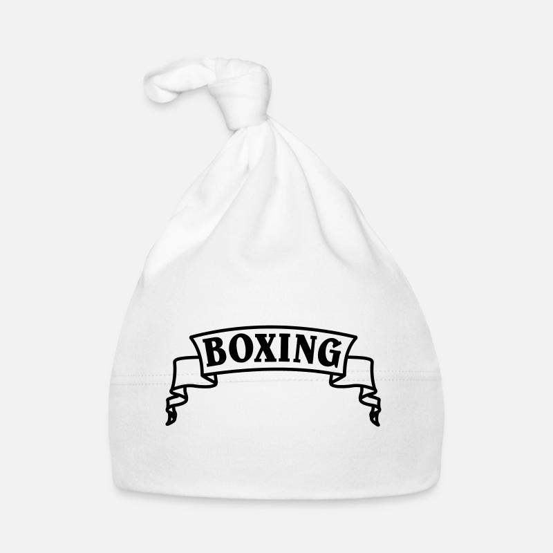 Texte de boxe en fanion ou bannière Bonnet bio Bébé