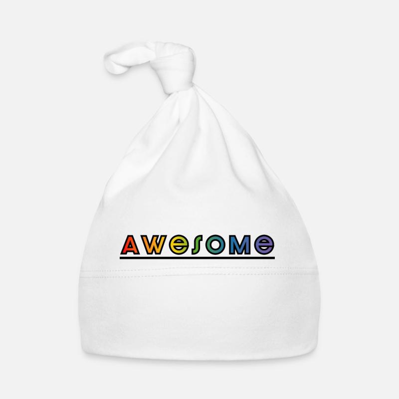 awesome regenbogen Baby Bio-Mütze