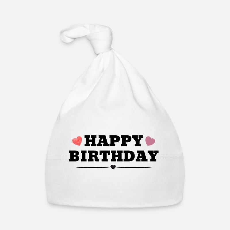 Happy Birthday Organic Baby Cap