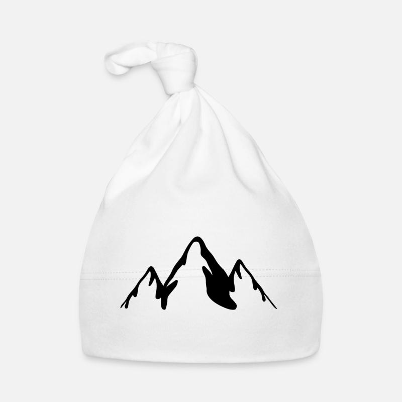 Schwarze Berge Baby Bio-Mütze