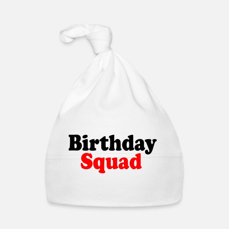 Birthday squad Bonnet bio Bébé