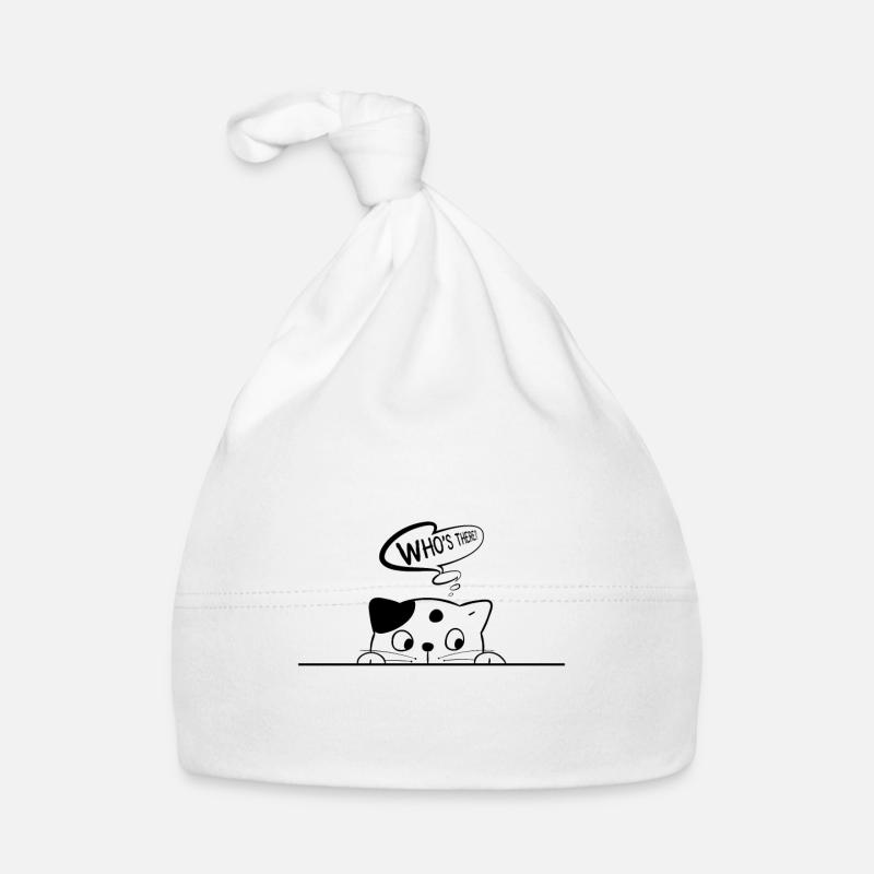 Cat hides cat lover gift Organic Baby Cap