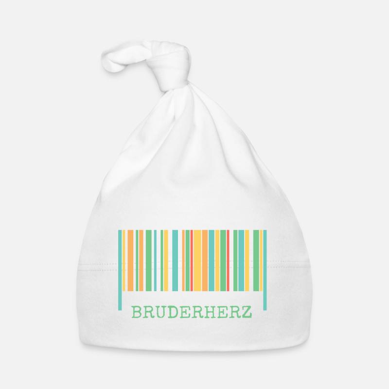 Strichcode bruderherz Baby Bio-Mütze
