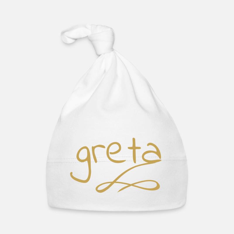 First name for greta greta as Organic Baby Cap