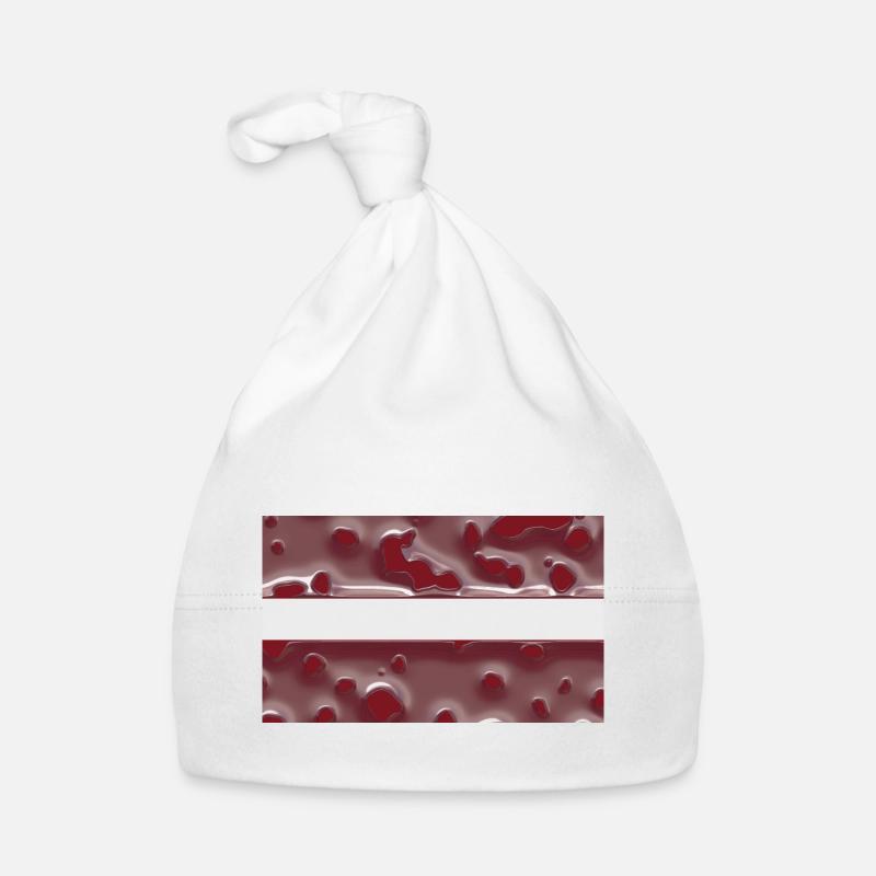 Drapeau Lettonie Bonnet bio Bébé