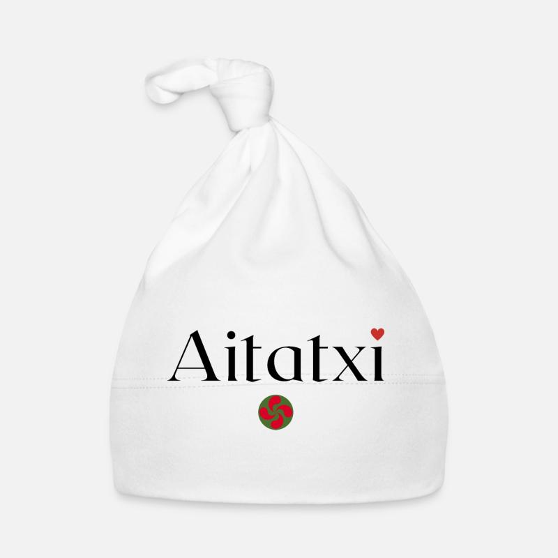 Aitatxi et Lauburu. Papy en Basque Bonnet bio Bébé