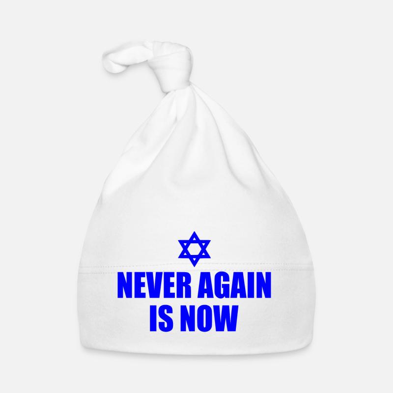 Never again is now - Bonnet bio Bébé - blanc