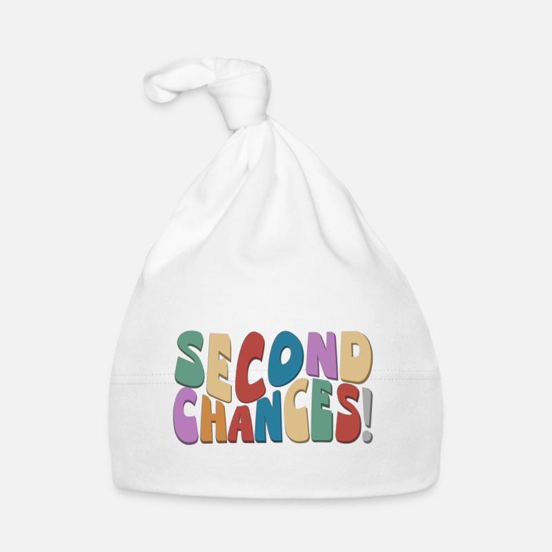 Second Chances, Retro Groovy, optimiste, nouveaux départs Bonnet bio Bébé