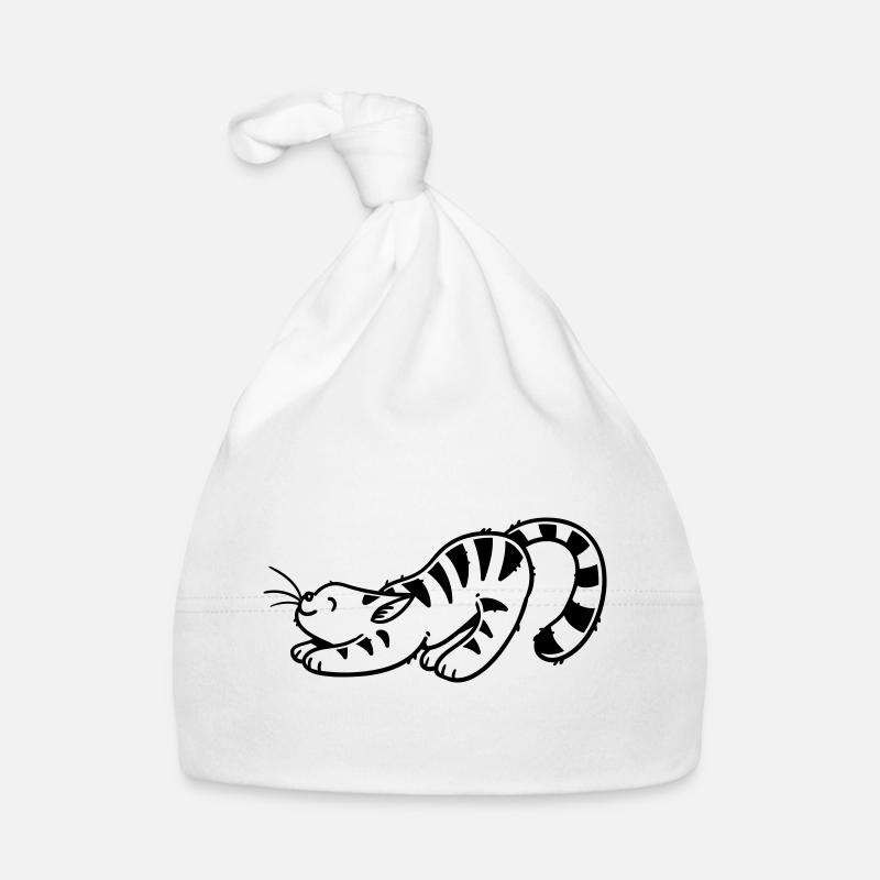 Chaton de dessin animé Bonnet bio Bébé