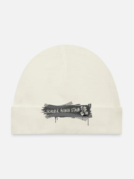 Schluck Meinen Staub Biker Grunge - Baby Bio-Mütze - Weiß - Vorne