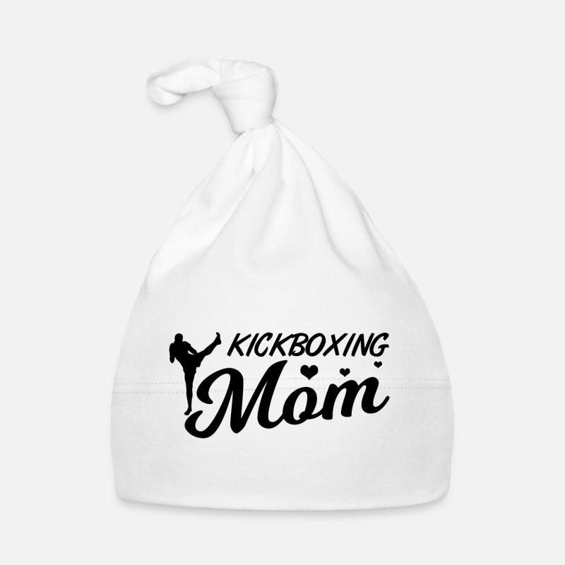 Kickboxer Mama - Baby Bio-Mütze - Weiß