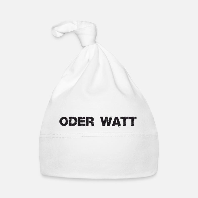 "Oder Watt" The most famous saying from the Ruhr area - Organic Baby Cap - white
