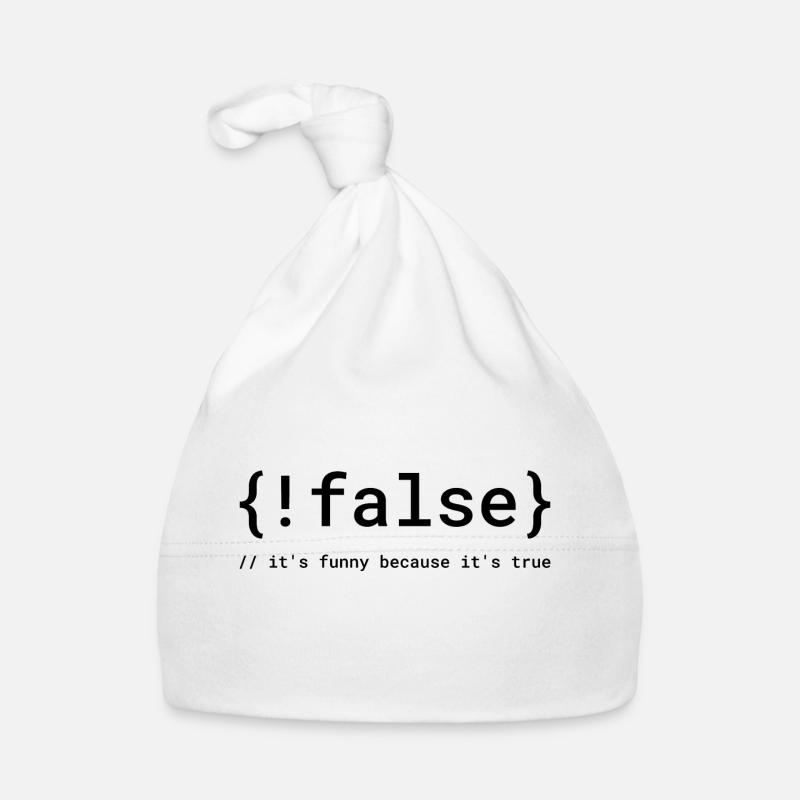 Code Humor Tee: The Logical Joke Organic Baby Cap