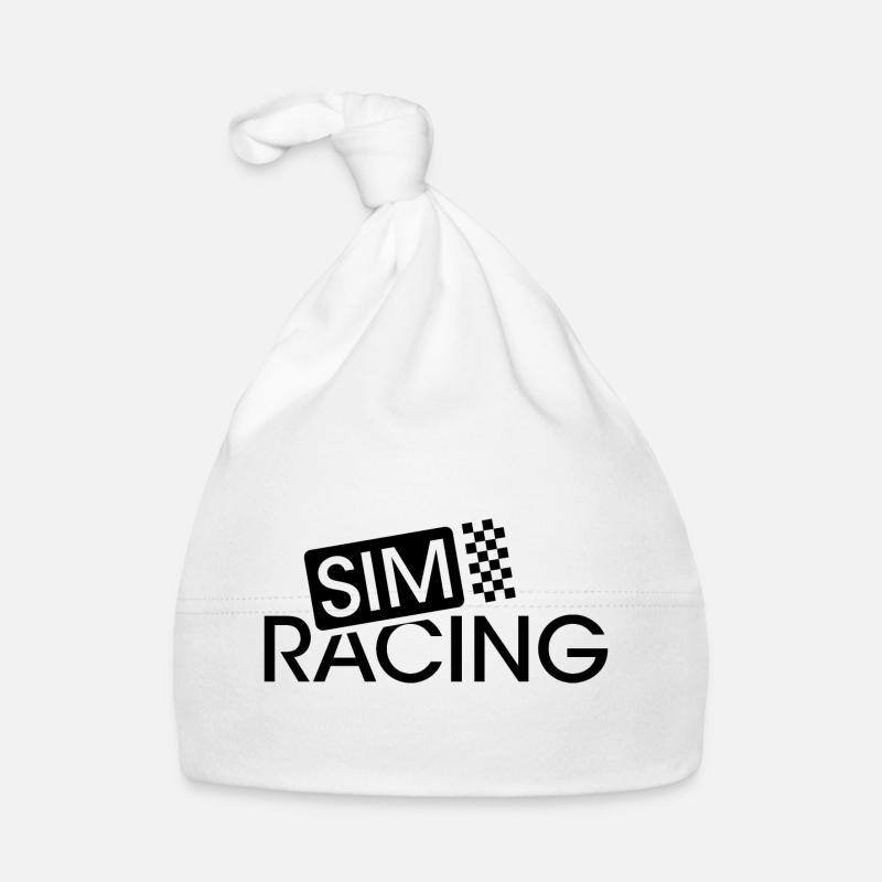 Voiture de course Simracing Driver Logo Sim Racer Bonnet bio Bébé