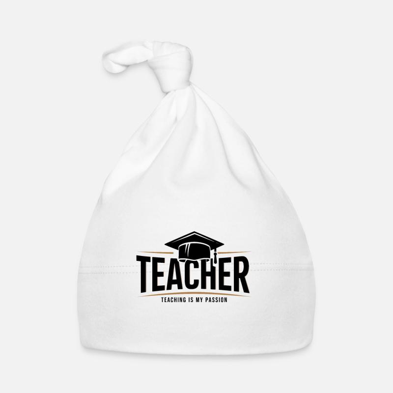Lehrer Lehrerin Teacher Schüler Schule Beruf Baby Bio-Mütze