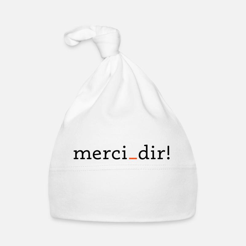 merci dir - 2 Farben Baby Bio-Mütze
