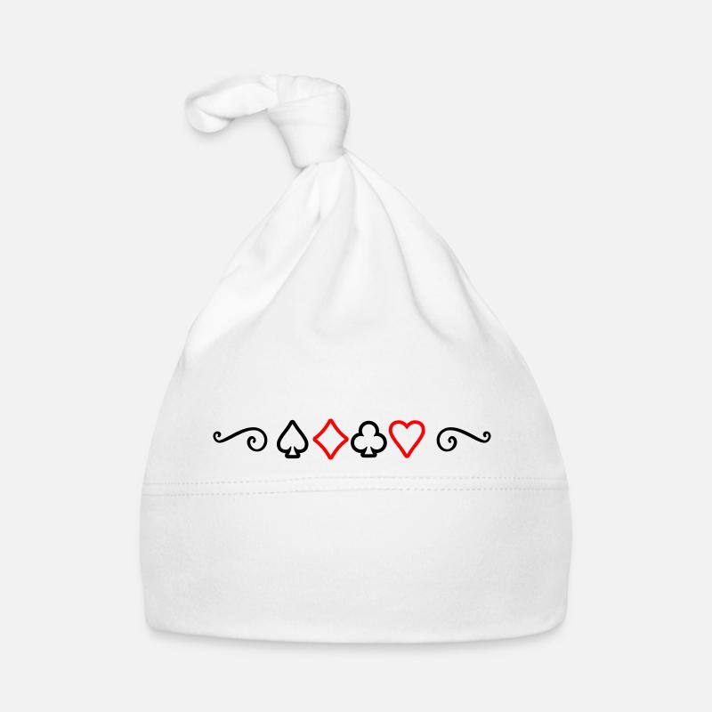 Symbole du poker Bonnet bio Bébé